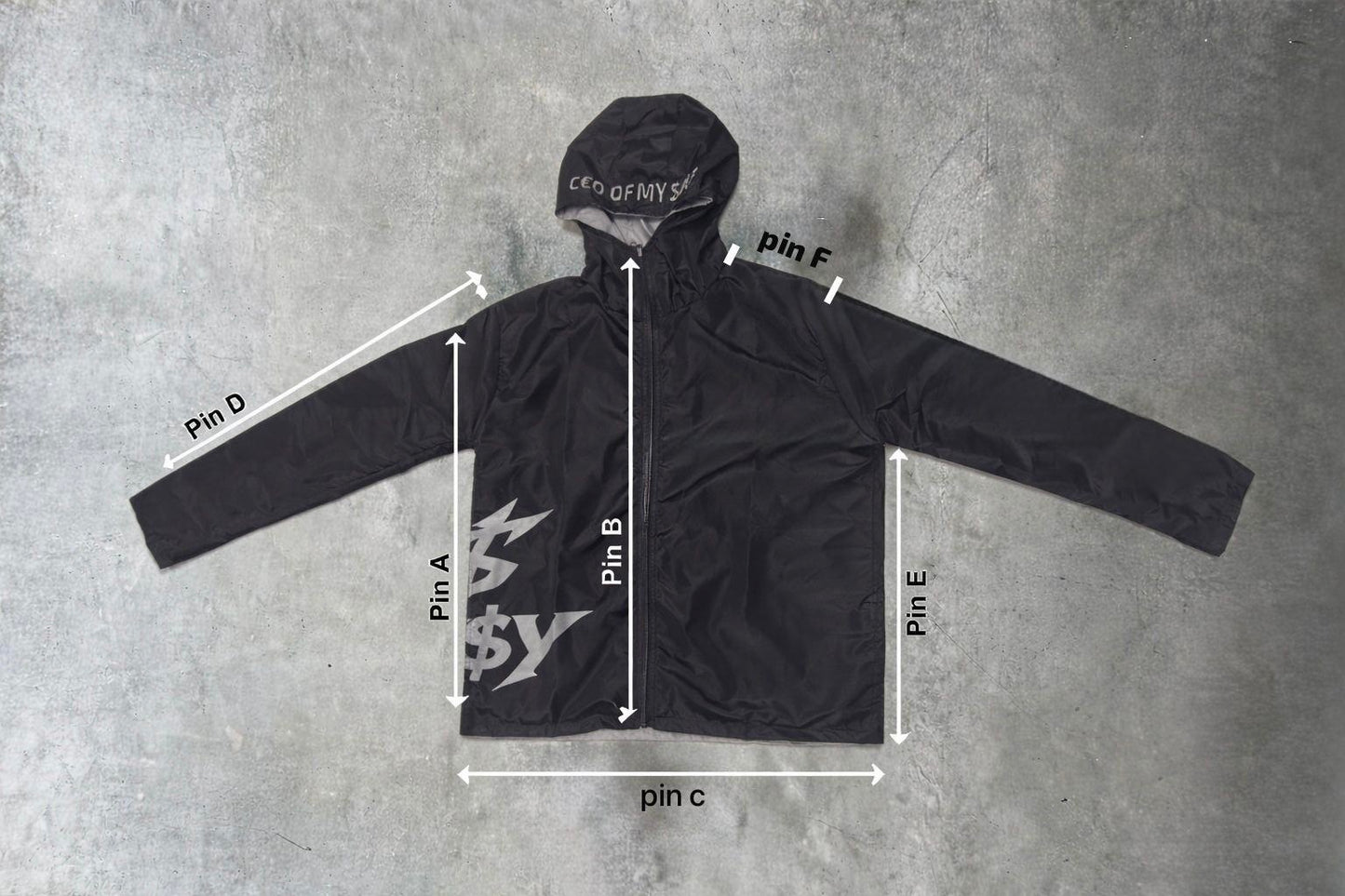 C€O OF MY $ELF - REVERSIBLE WINDBREAKER